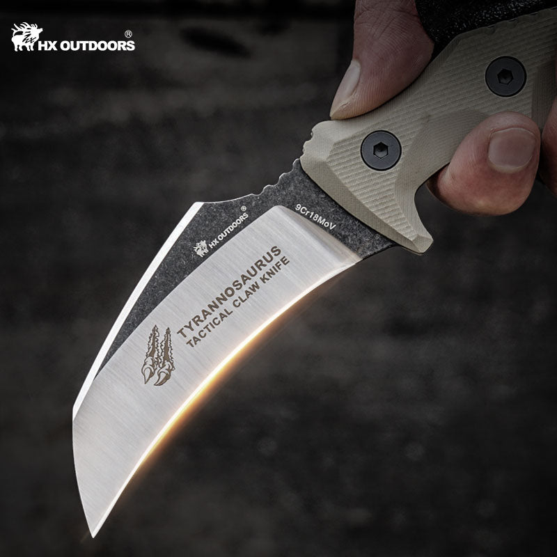 
                  
                    Fixed Blade HX OUTDOORS 3.54" 9CR18 Brown G10 Handle VORTEXCLAW Tactical Claw Fixed Blade Knife Bushcraft and Camping Knife Survival D-205 from HX OUTDOORS
                  
                