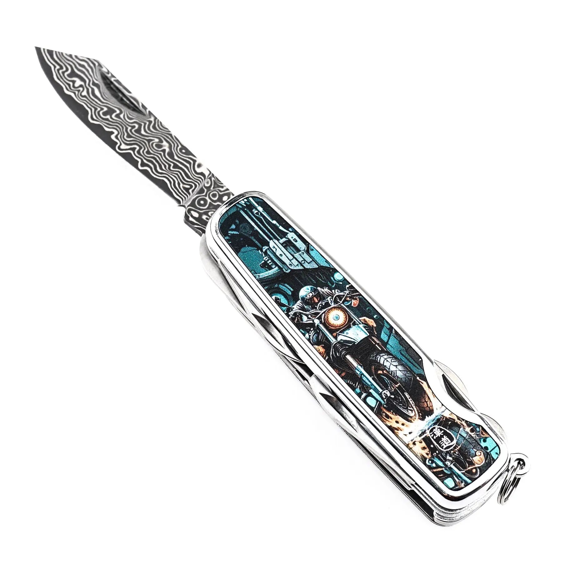 Multi-tool HX OUTDOORS DAMASK MOTORIX 2.2" Damask Steel VG10 Multi-tool Knife Camping Outdoor DD-14A from HX OUTDOORS