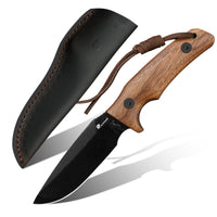 Fixed Blade HX OUTDOORS 3.74" D2 Walnut Handle JUNGLE RULES Fixed Blade Knife Tactical Survival and EDC D-233 from HX OUTDOORS