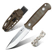 TRAILBLAZER Fixed Blade | 3.15" MagnaCut Powder Steel | Linen Handle | HX OUTDOORS D-359A