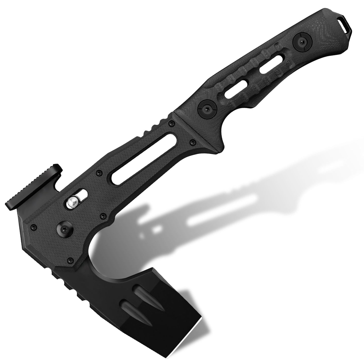 HX OUTDOORS FALCILUX | Folding Hatchet | 9.25" Overall Length | DC53 Blade | BLACK G10 Handle | FT-19 FALCILUX
