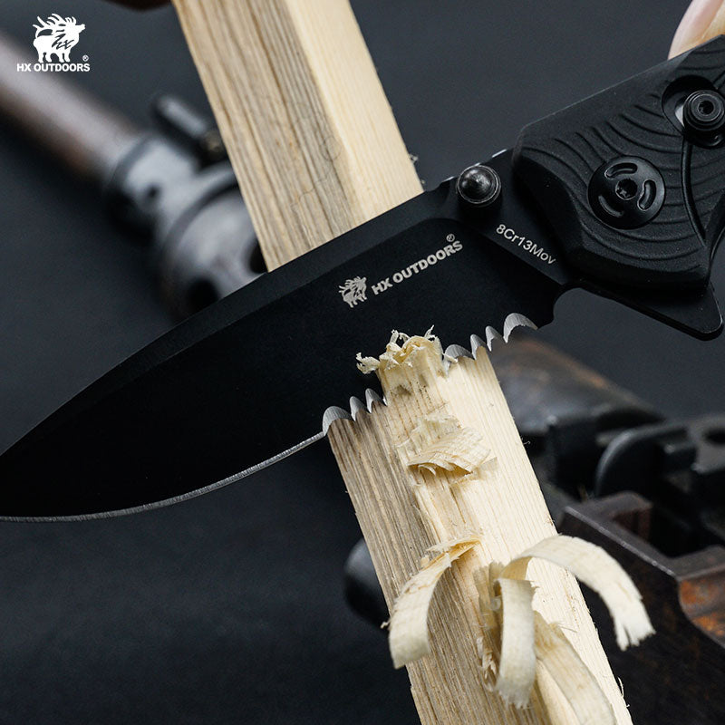 
                  
                    Folding Knives HX OUTDOORS 3.19" 8CR13 Black Shark Crossbar best folding pocket knife - EDC Knives for Survival Camping Fishing Hiking ZD-093 from HX OUTDOORS
                  
                