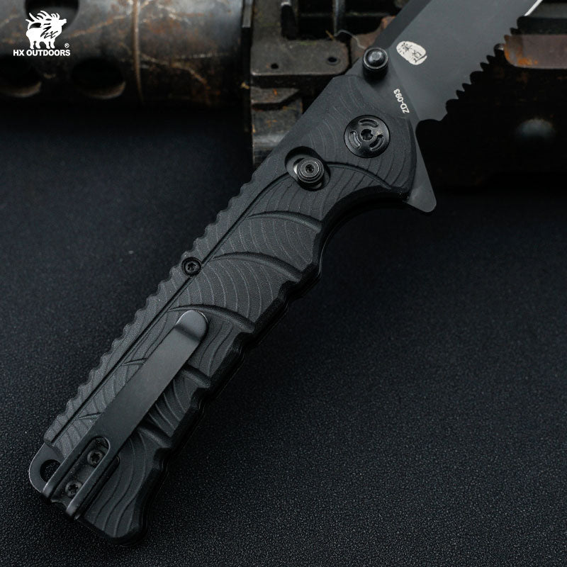 
                  
                    Folding Knives HX OUTDOORS 3.19" 8CR13 Black Shark Crossbar best folding pocket knife - EDC Knives for Survival Camping Fishing Hiking ZD-093 from HX OUTDOORS
                  
                
