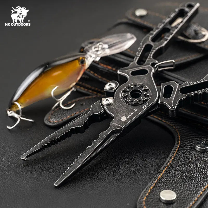 Plier HX OUTDOORS Fishing Lure Pliers SLT SPL SALTRx (7.6" 5CR15) GQ-23B from HX OUTDOORS