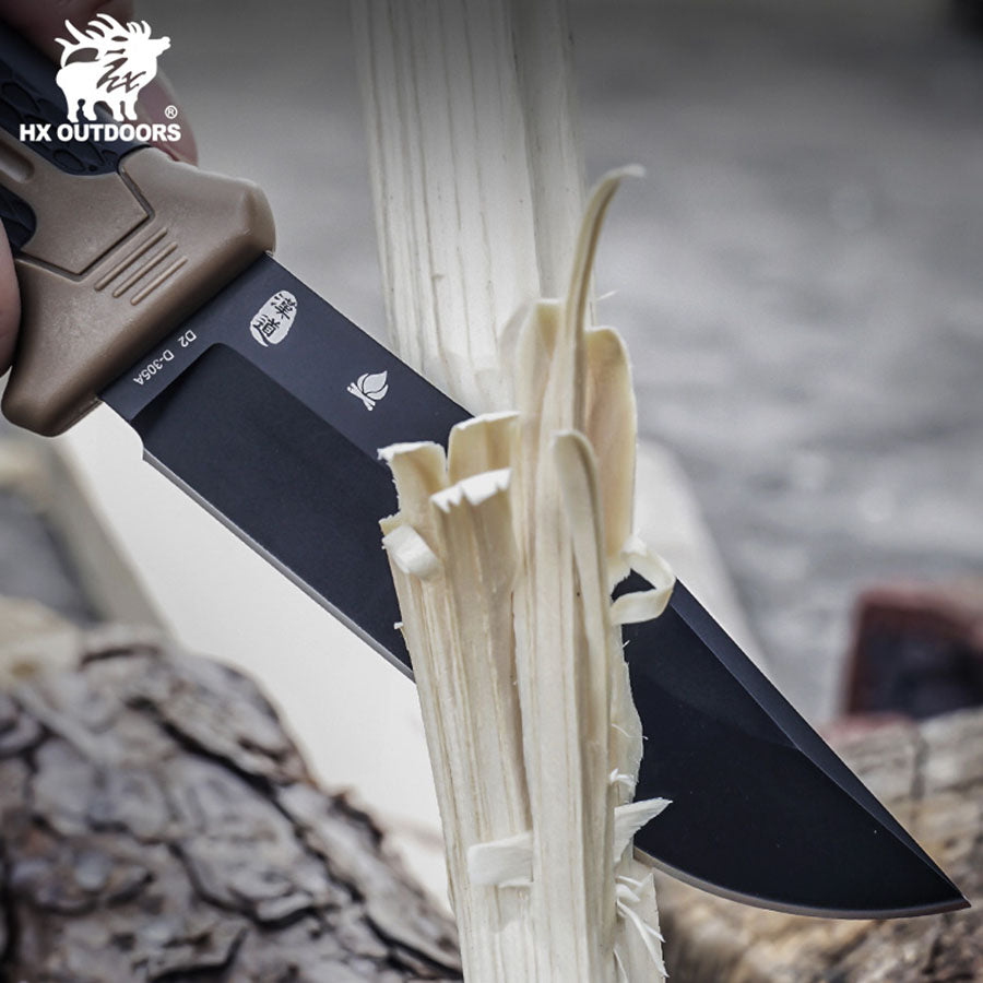 
                  
                    Fixed Blade HX OUTDOORS 4.33" D2 Brown PP & TRP Handle Hound Survival Fixed Blade Hunting Knife Adventure Survival Tools D-305A from HX OUTDOORS
                  
                