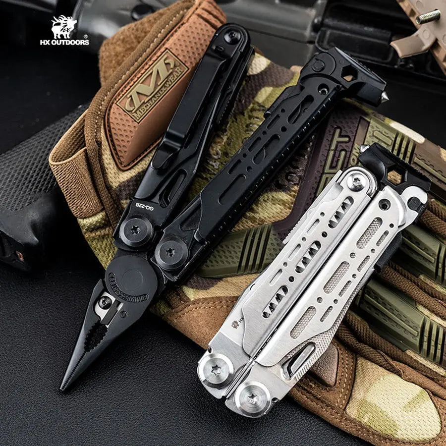 Multi-tool HX OUTDOORS Black IGNITE EDC Multi-tool Flint Pliers (6.3" 7CR17) GQ-22B from HX OUTDOORS