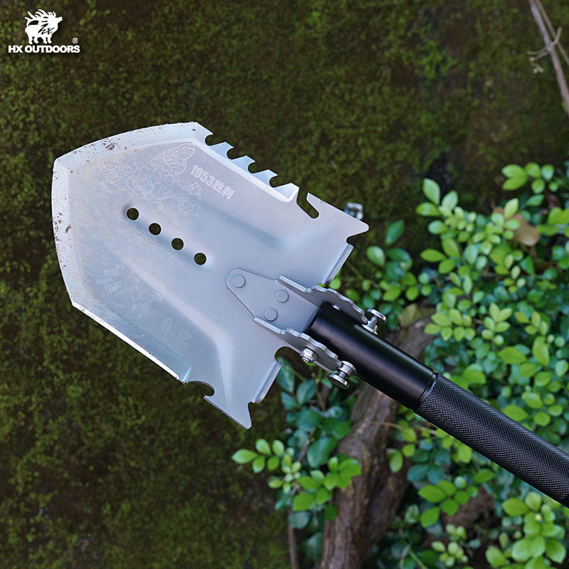 
                  
                    Shovel HX OUTDOORS IRONCLAD Shovel Kit w/ Hoe, Saw, Flint, & Lamp Aluminum Alloy Handle (31.81" 420 Stainless Steel Head) GBC-59BD from HX OUTDOORS
                  
                