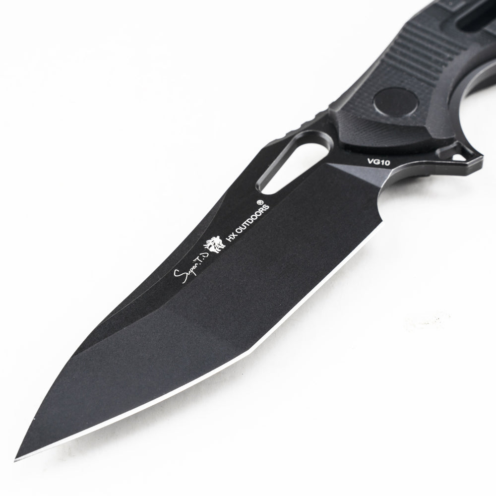 
                  
                    Fixed Blade HX OUTDOORS ROCK BASALT 3.5" VG10 Black G10 Handle Tactical Fixed Blade Knife Survival Outdoor Camping Tool Knives TD-12B from HX OUTDOORS
                  
                