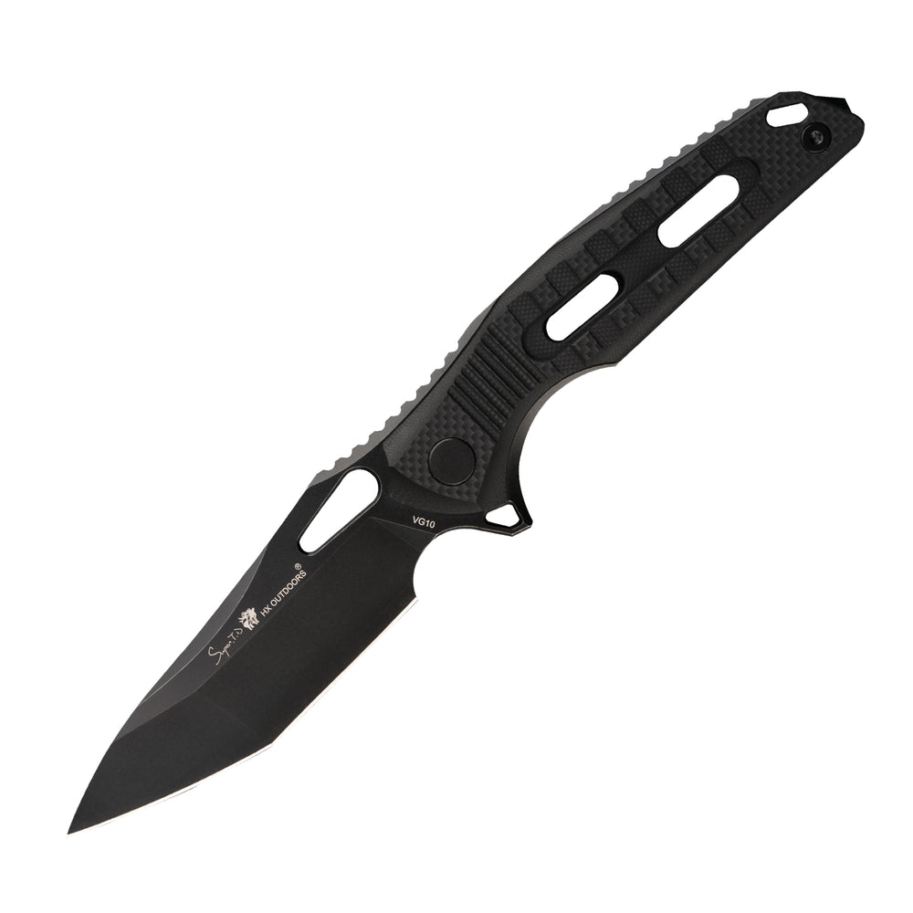 
                  
                    Fixed Blade HX OUTDOORS ROCK BASALT 3.5" VG10 Black G10 Handle Tactical Fixed Blade Knife Survival Outdoor Camping Tool Knives TD-12B from HX OUTDOORS
                  
                