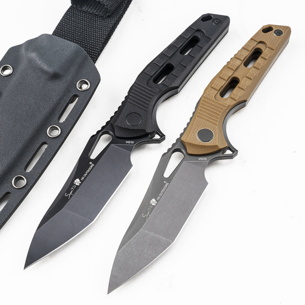
                  
                    Fixed Blade HX OUTDOORS ROCK BASALT 3.5" VG10 Black G10 Handle Tactical Fixed Blade Knife Survival Outdoor Camping Tool Knives TD-12B from HX OUTDOORS
                  
                