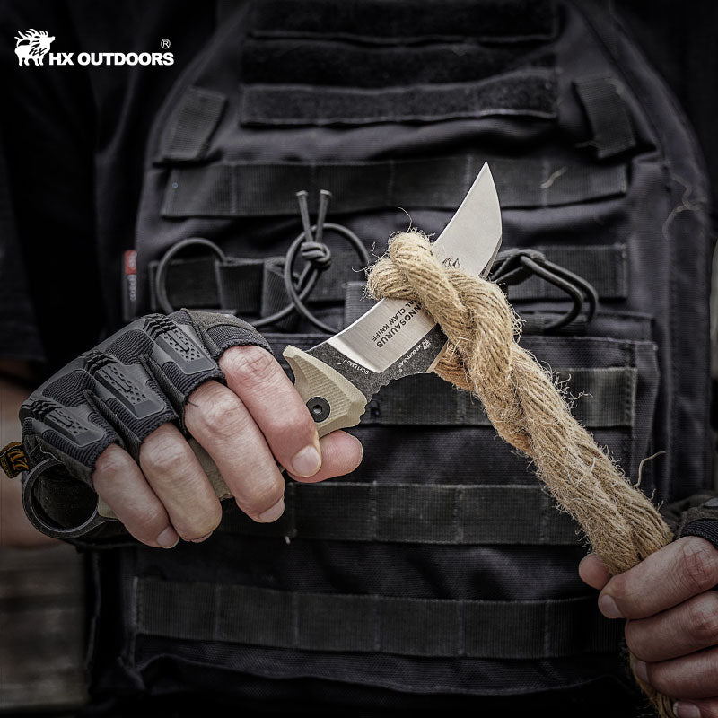 
                  
                    Fixed Blade HX OUTDOORS 3.54" 9CR18 Brown G10 Handle VORTEXCLAW Tactical Claw Fixed Blade Knife Bushcraft and Camping Knife Survival D-205 from HX OUTDOORS
                  
                