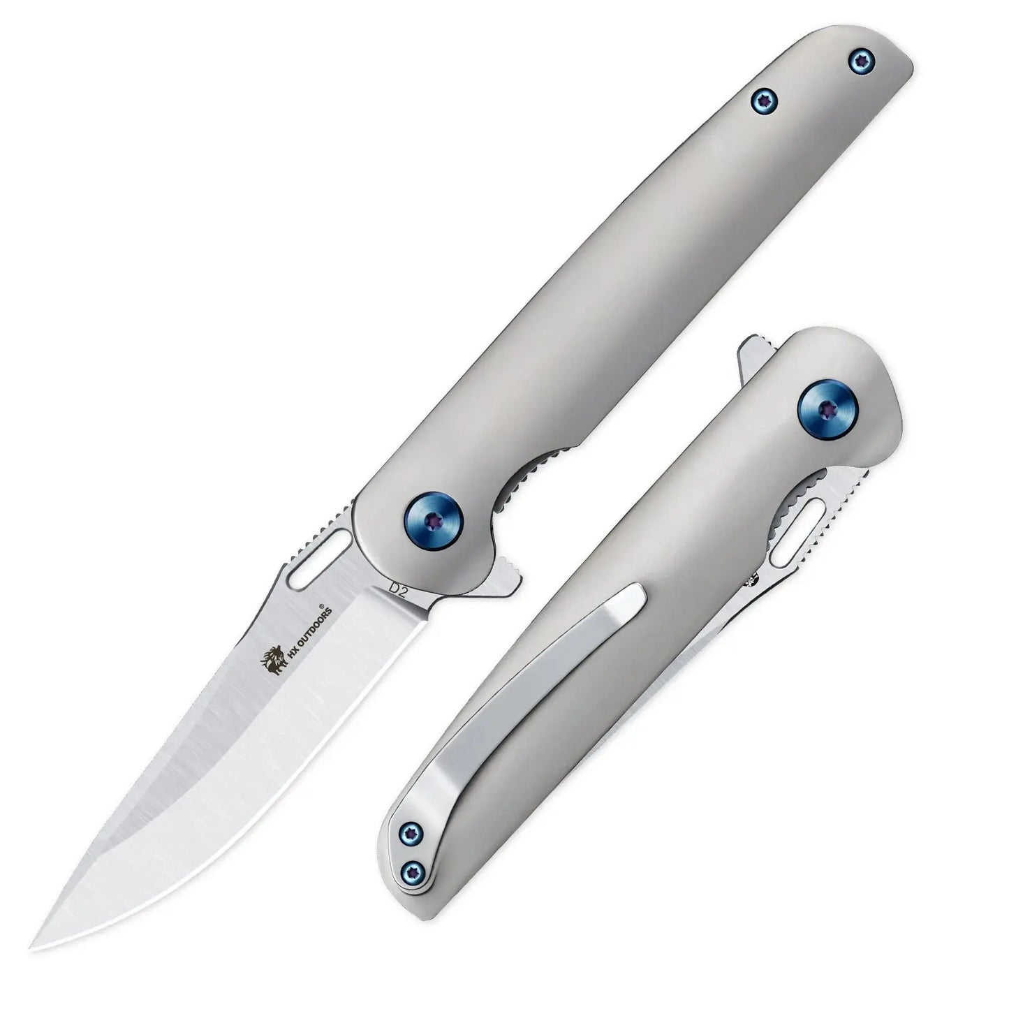 Pocket Knife Best EDC Liner Lock Titanium Pocket Knife | VULCAN from HX OUTDOORS