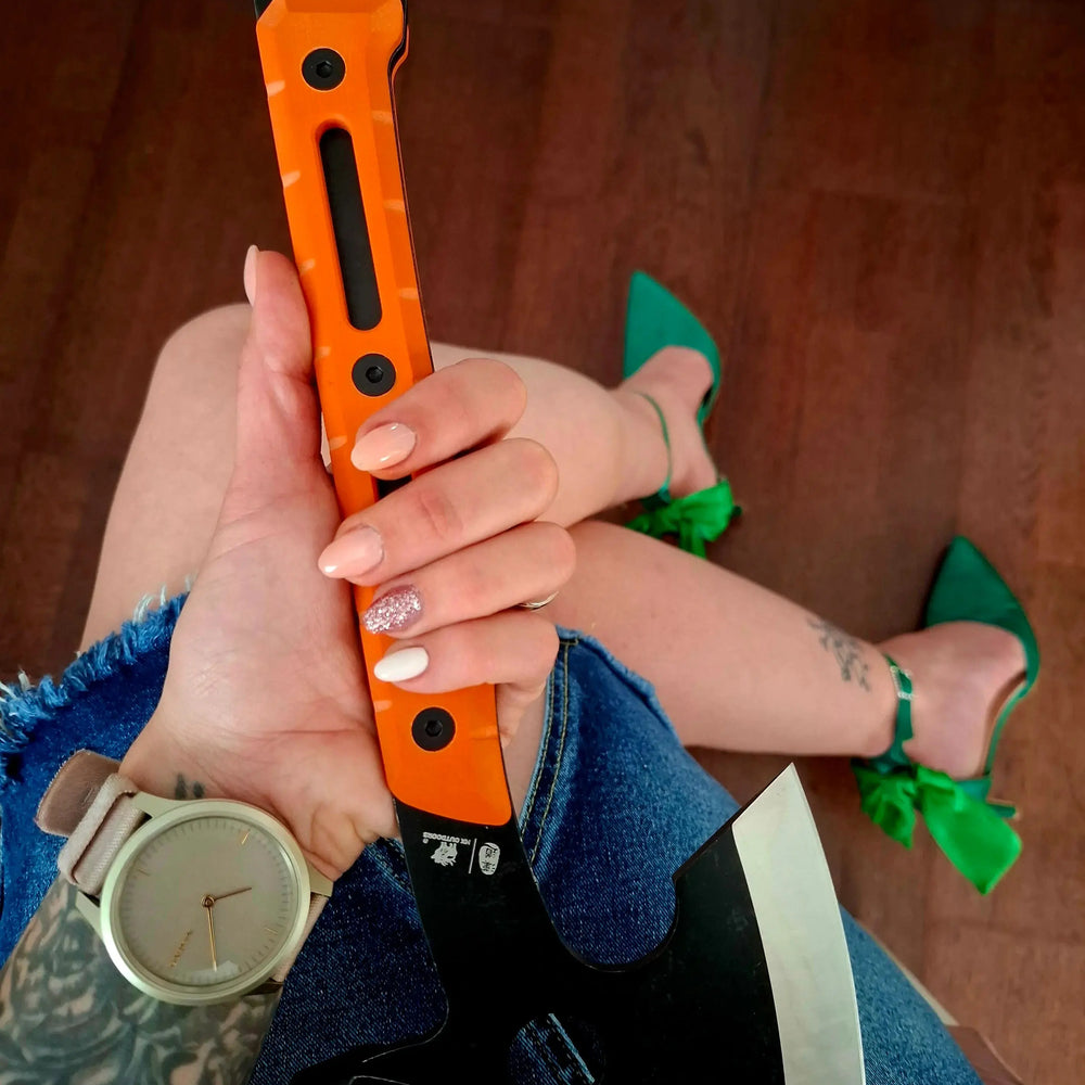 
                  
                    HX OUTDOORS IRONSIDE | Hatchet | 12.83" Overall Length | 5Cr14 Blade | Orange G10 Handle | FT-16C IRONSIDE
                  
                