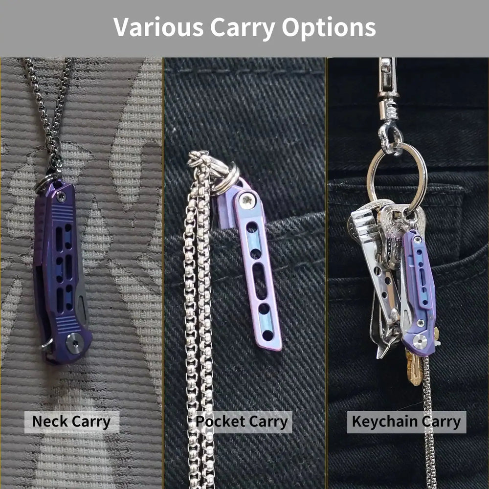 
                  
                    HX OUTDOORS MINI ARMORED | Pocket Knife | Liner Lock | 1.37" Damascus Blade | Pink Titanium Handle | EDC-005C MINI ARMORED
                  
                