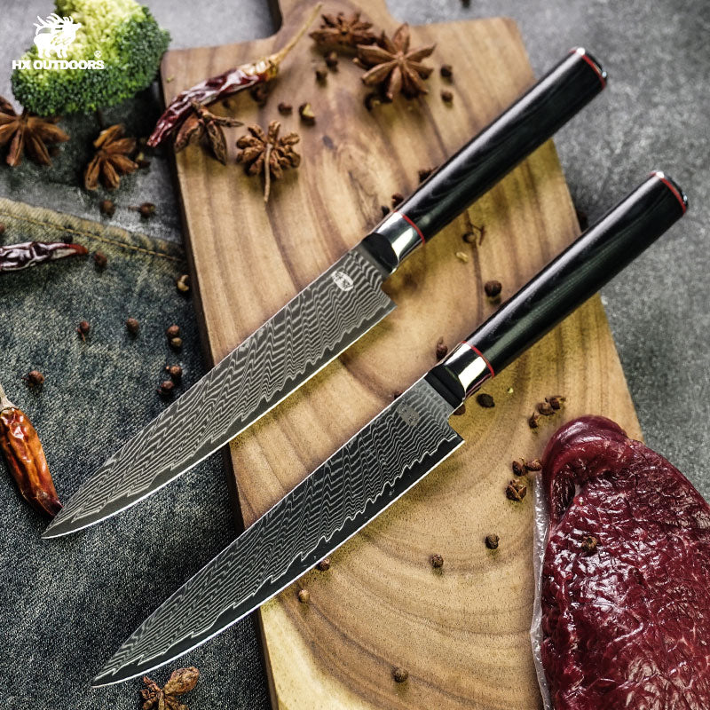
                  
                    Kitchen Knife HX OUTDOORS PHOENIX PREP Utility Knife White (5.7" Damascus Blade) CD-062A from HX OUTDOORS
                  
                