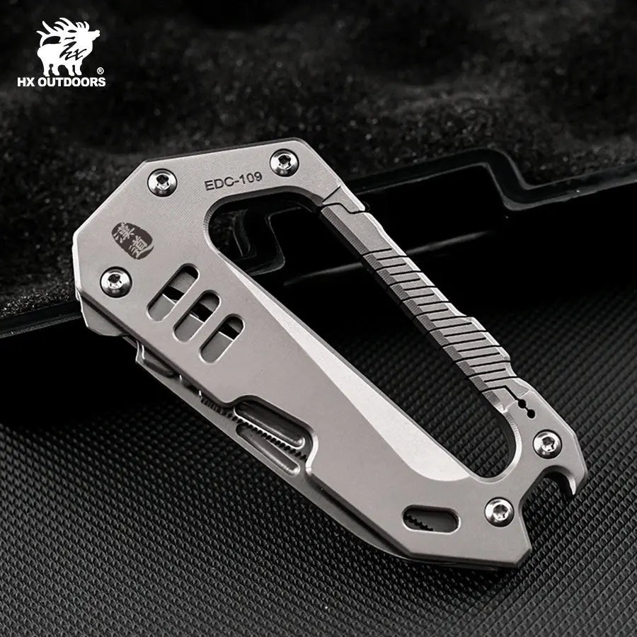 Keychain EDC Titanium Keychain - Durable & Lightweight Accessory from HX OUTDOORS