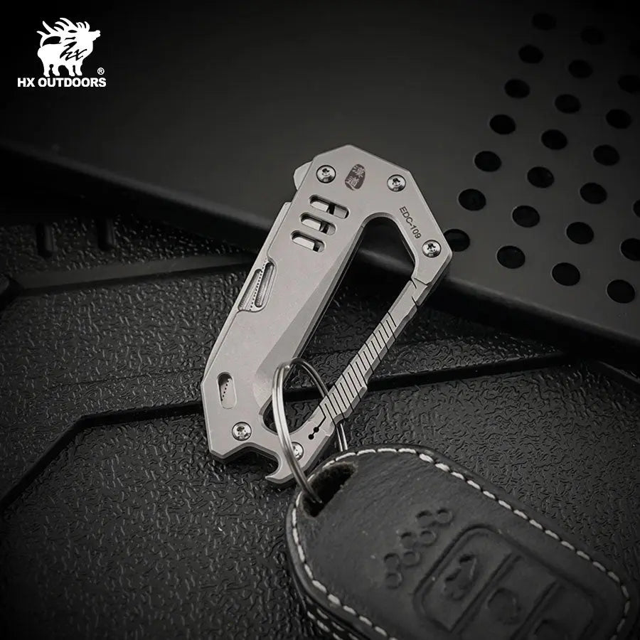 Keychain EDC Titanium Keychain - Durable & Lightweight Accessory from HX OUTDOORS