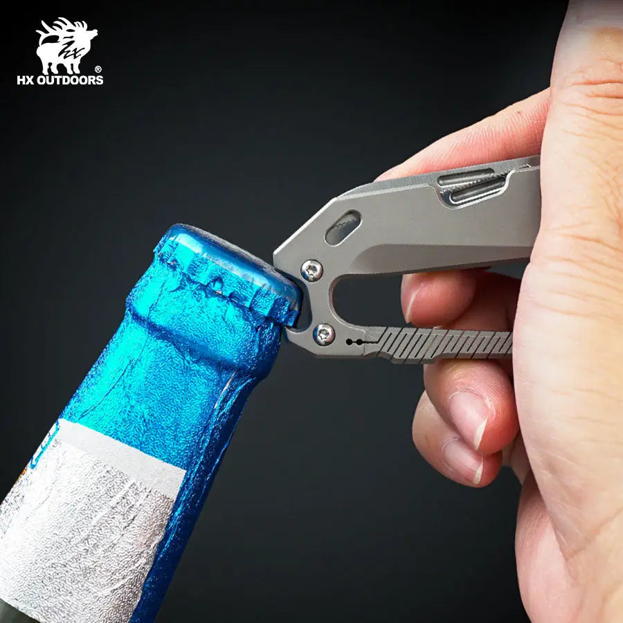 Keychain EDC Titanium Keychain - Durable & Lightweight Accessory from HX OUTDOORS