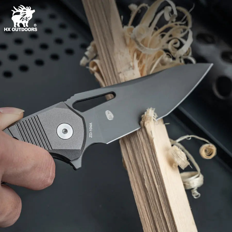 HX OUTDOORS REINFORCED ROCK ONYX Pocket Knife ZD-104-S