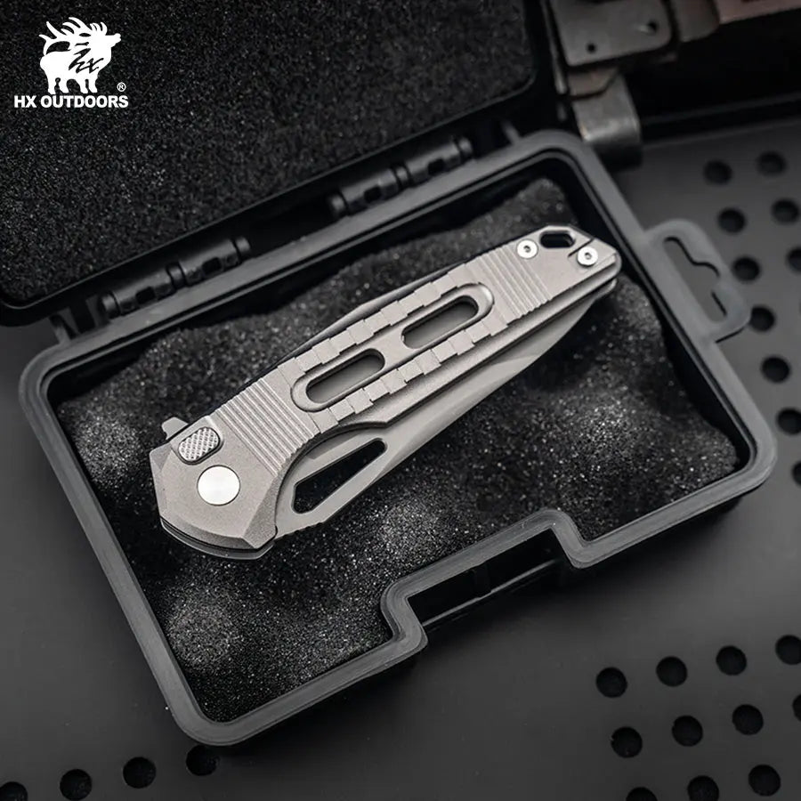 HX OUTDOORS REINFORCED ROCK ONYX Pocket Knife ZD-104-S