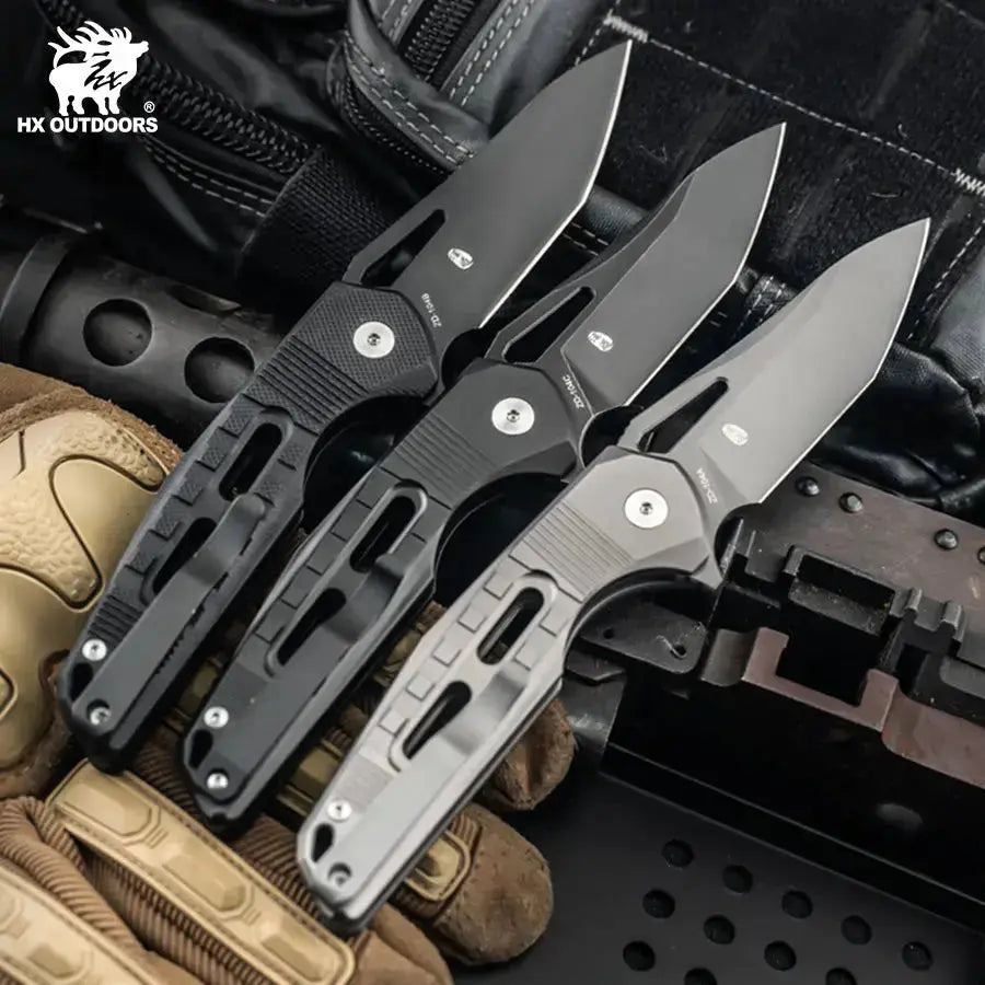 HX OUTDOORS REINFORCED ROCK ONYX Pocket Knife ZD-104-S