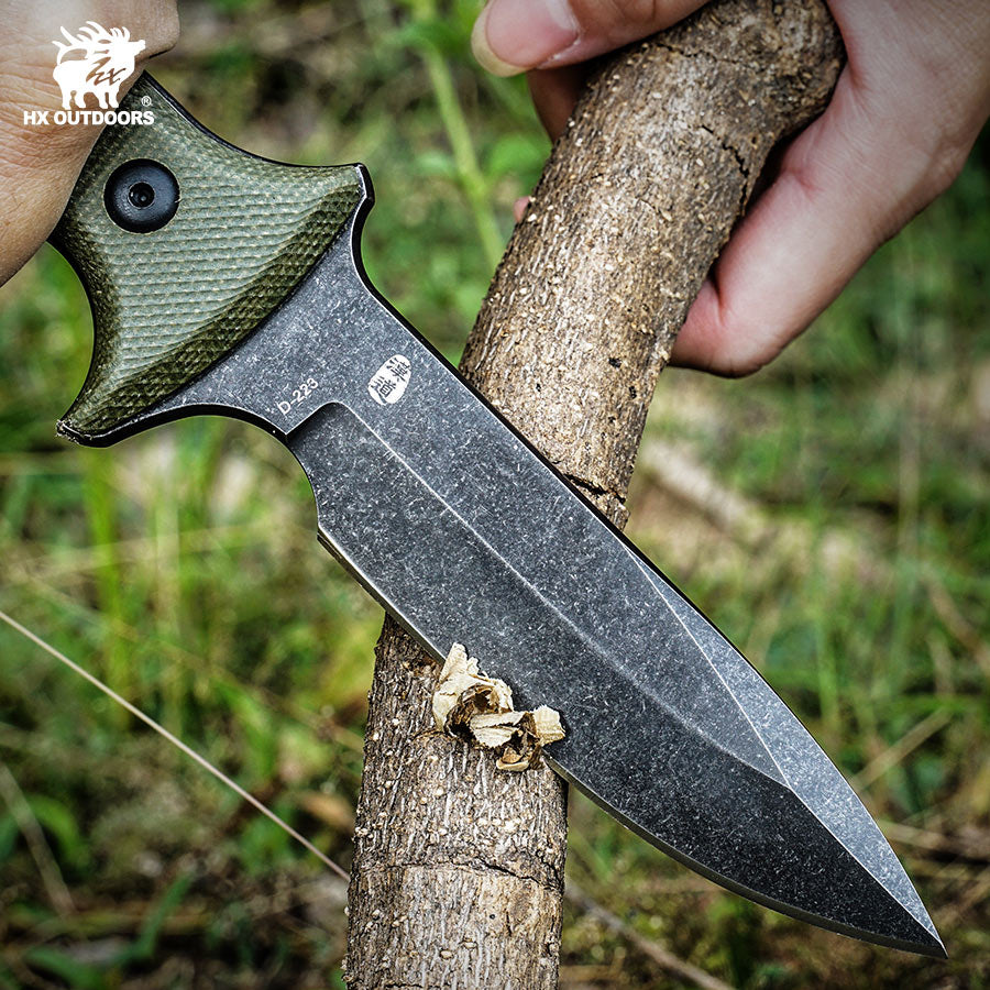 
                  
                    Fixed Blade HX OUTDOORS 3.85" 7CR17 Green Linen Handle Best EDC Ranger Tactical Fixed Blade Knife Good for Carving Hunting Camping Fishing Survival Outdoor D-223A from HX OUTDOORS
                  
                
