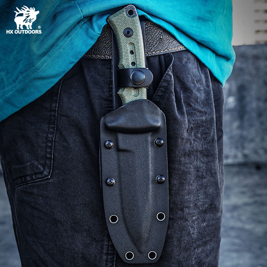 
                  
                    Fixed Blade HX OUTDOORS 3.85" 7CR17 Green Linen Handle Best EDC Ranger Tactical Fixed Blade Knife Good for Carving Hunting Camping Fishing Survival Outdoor D-223A from HX OUTDOORS
                  
                