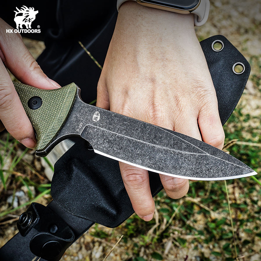 
                  
                    Fixed Blade HX OUTDOORS 3.85" 7CR17 Green Linen Handle Best EDC Ranger Tactical Fixed Blade Knife Good for Carving Hunting Camping Fishing Survival Outdoor D-223A from HX OUTDOORS
                  
                