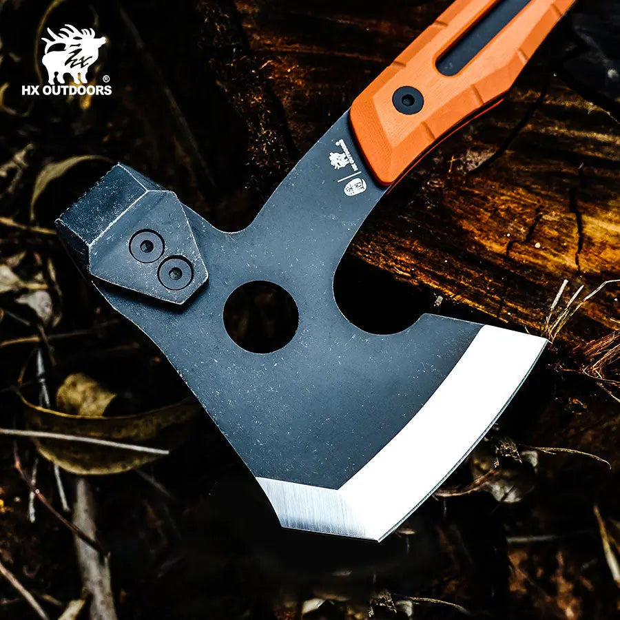 Camping Hatchet HX OUTDOORS 12.83" 5CR14 G10 Tactical Best Splitting Warfire Axe Multi-Purpose Survival Tool of Camping Gear FT-16C from HX OUTDOORS