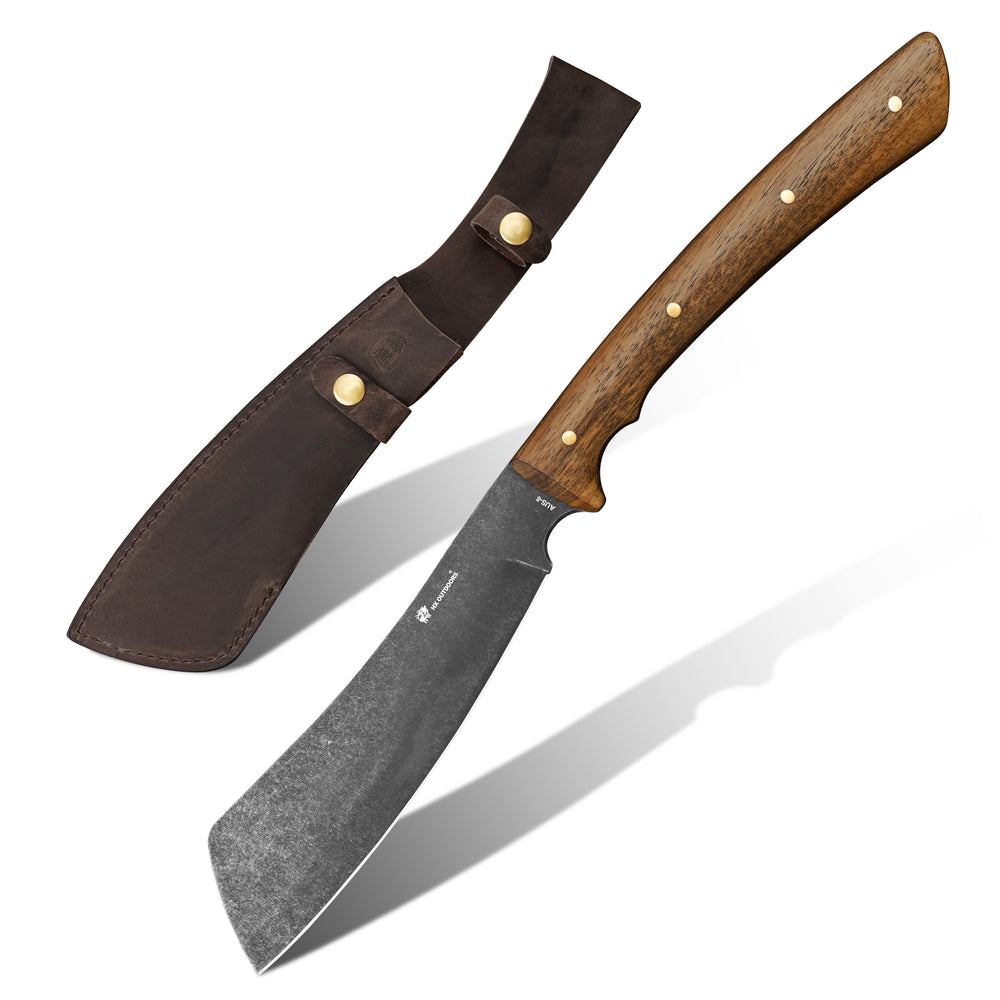 Bush Tool HX OUTDOORS 7.72" AUS-8 Rosewood Non-Slip Handle 3C Survival Bush Tool Fixed Blade Tactical Knife For Outdoor and EDC TD-07 from HX OUTDOORS