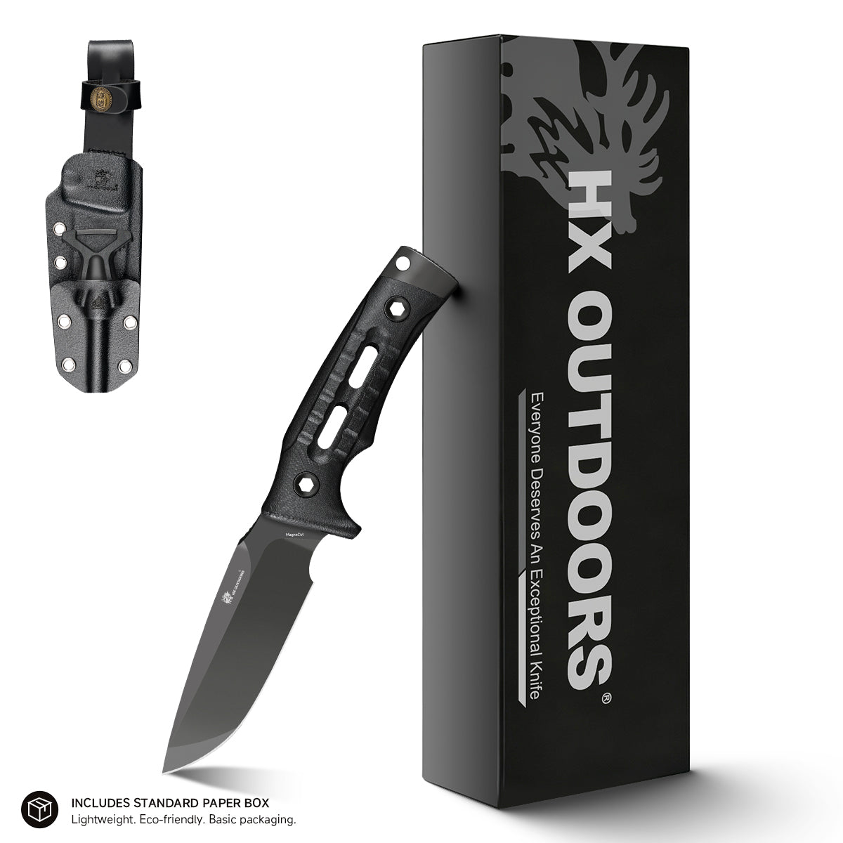ROCK APEX MagnaCut Edition DLC‑Coated MagnaCut Fixed Blade | Black