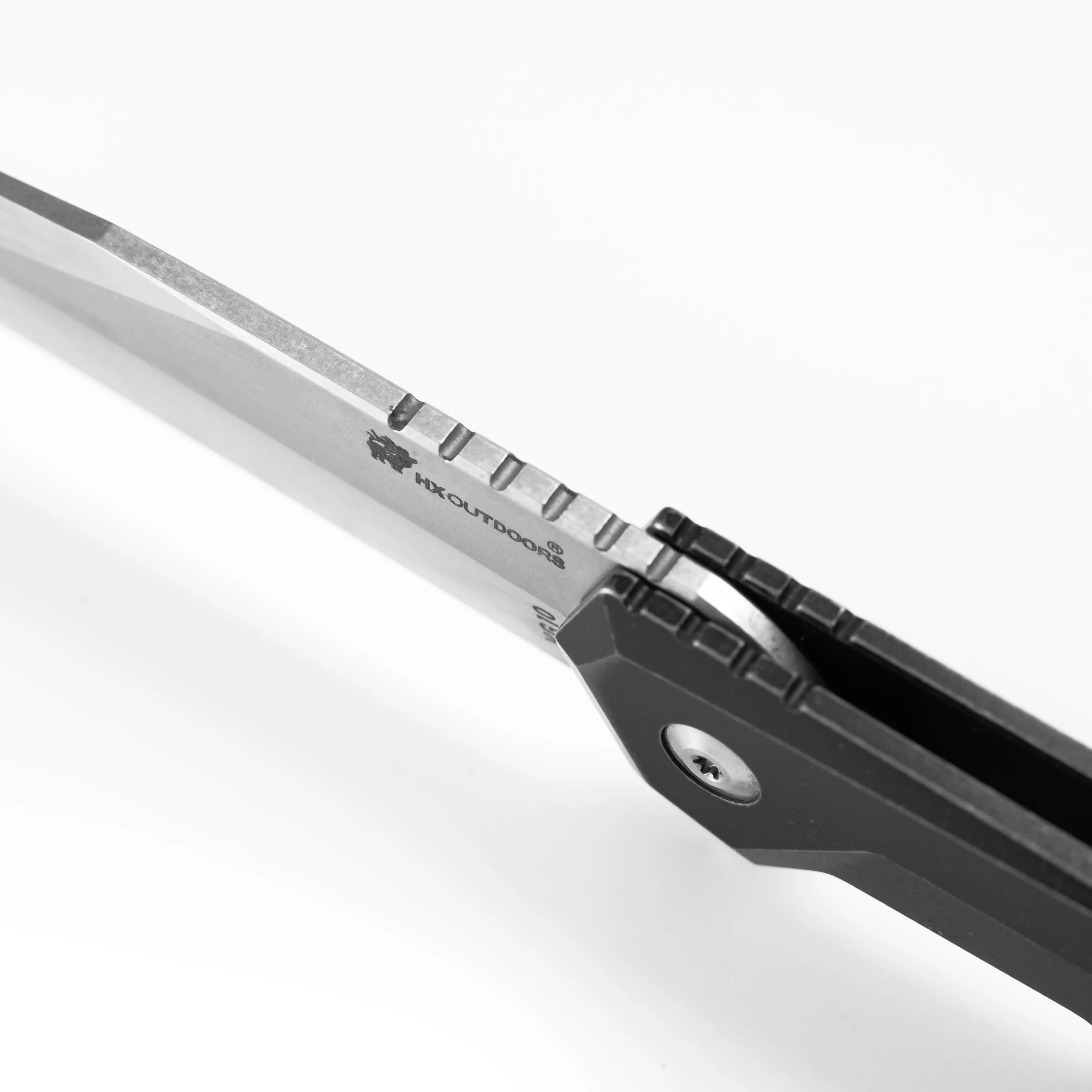 RAPIDR ESPONSE Pocket Knife | Frame Lock | 3.58" Stonewash VG10 Blade | Titanium Alloy Handle | HX OUTDOORS ZD-003
