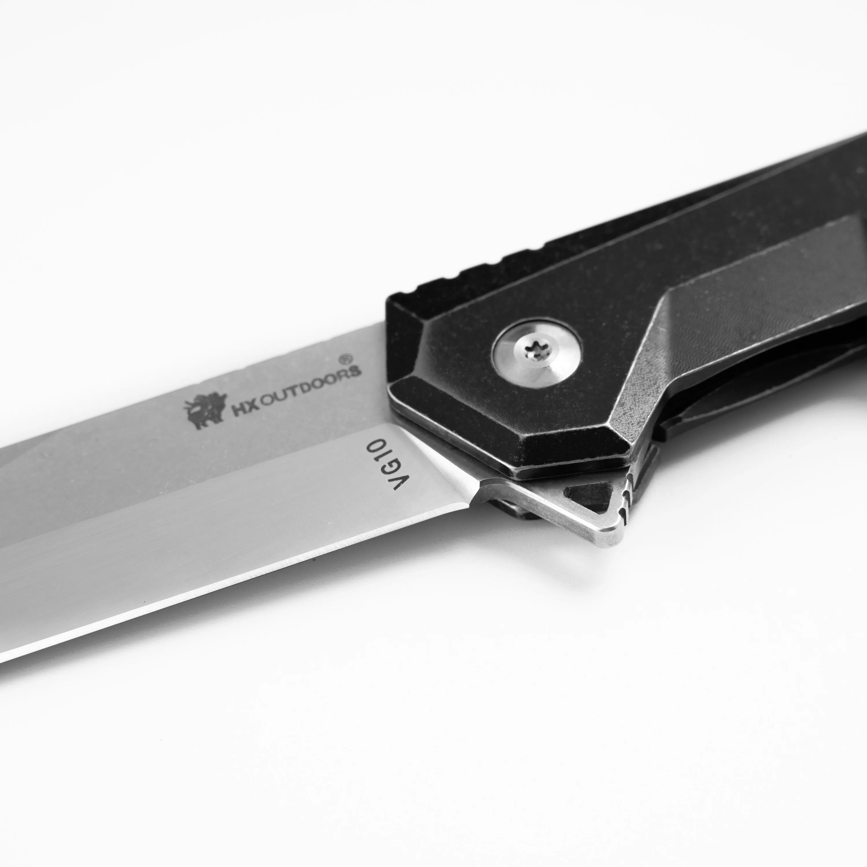 RAPIDR ESPONSE Pocket Knife | Frame Lock | 3.58" Stonewash VG10 Blade | Titanium Alloy Handle | HX OUTDOORS ZD-003