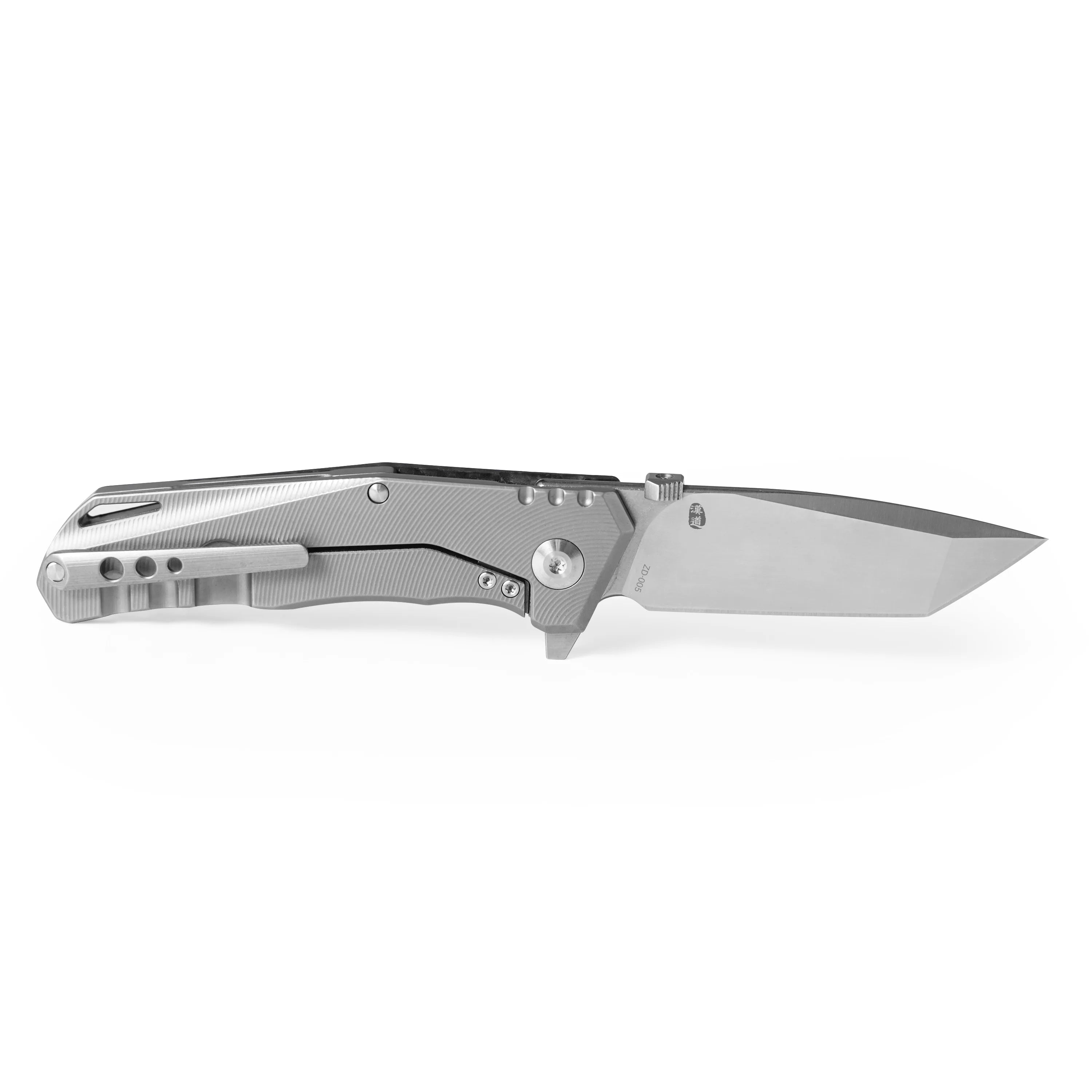 COBRA Pocket Knife | Frame Lock | 2.76" VG10 Blade | Carbon Fiber & Titanium Alloy Handle | HX OUTDOORS ZD-005