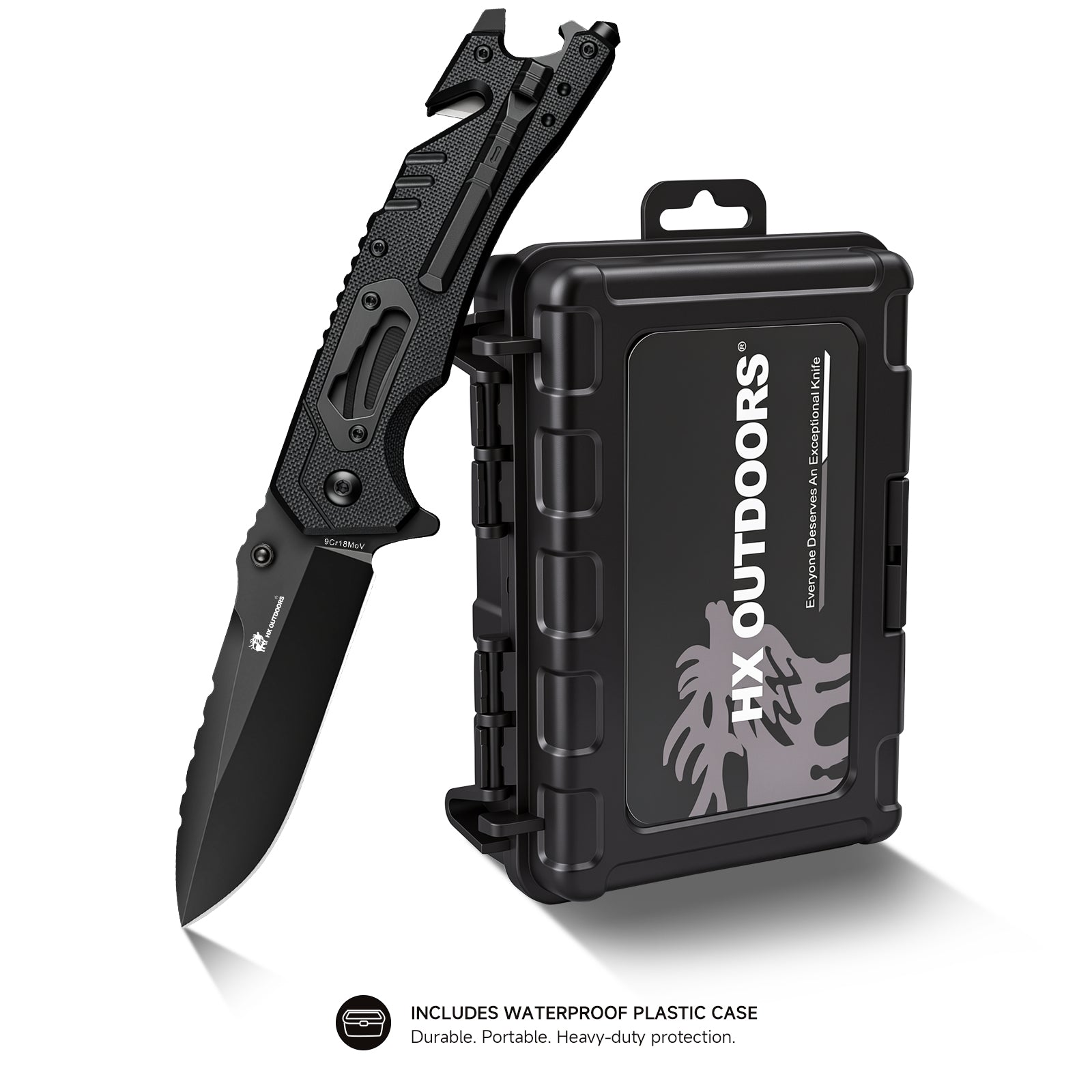INFANTRY Pocket Knife | Slip Joint | 3.35" 9Cr18MoV Blade | G10 Handle | HX OUTDOORS ZD-090