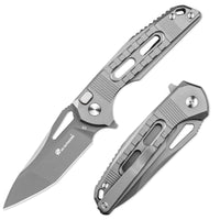 Pocket Knife HX OUTDOORS REINFORCED ROCK ONYX 2.87" D2 BUTTON LOCK Aluminium Alloy Tactical Folding Knife  Camping, Hunting, And Outdoors ZD-104-S from HX OUTDOORS