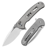 Pocket Knife HX OUTDOORS  ROCK SAPPHIRE 2.4" D2 TITANIUM BUTTON LOCK Drop Point Pocket Knife Camping Outdoor ZD-114S from HX OUTDOORS