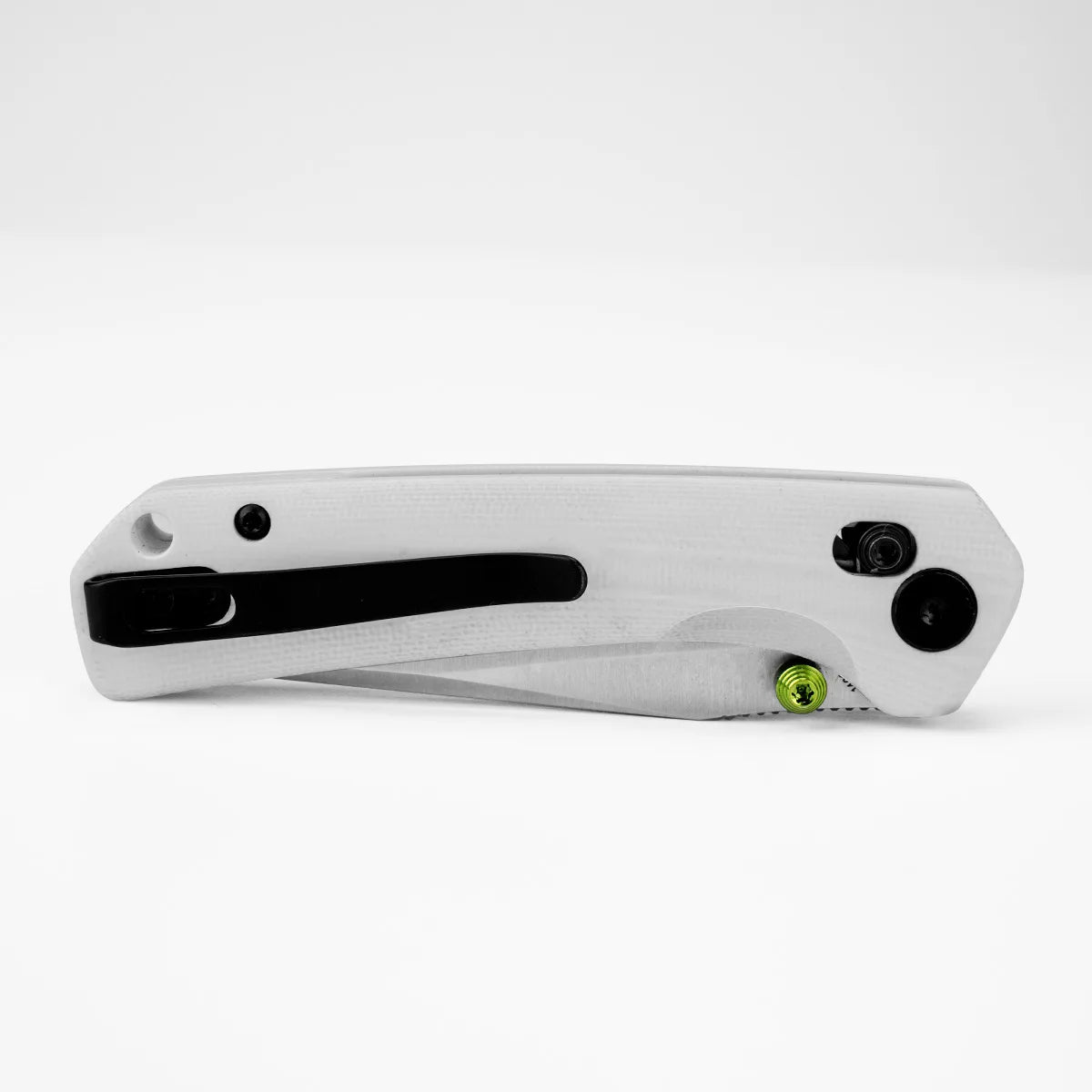 COOL KID 14C28N Blade White G10 Handle | EDC Crossbar Lock Pocket COOL KID 14C28N Blade White G10 Handle | EDC Crossbar Lock Pocket