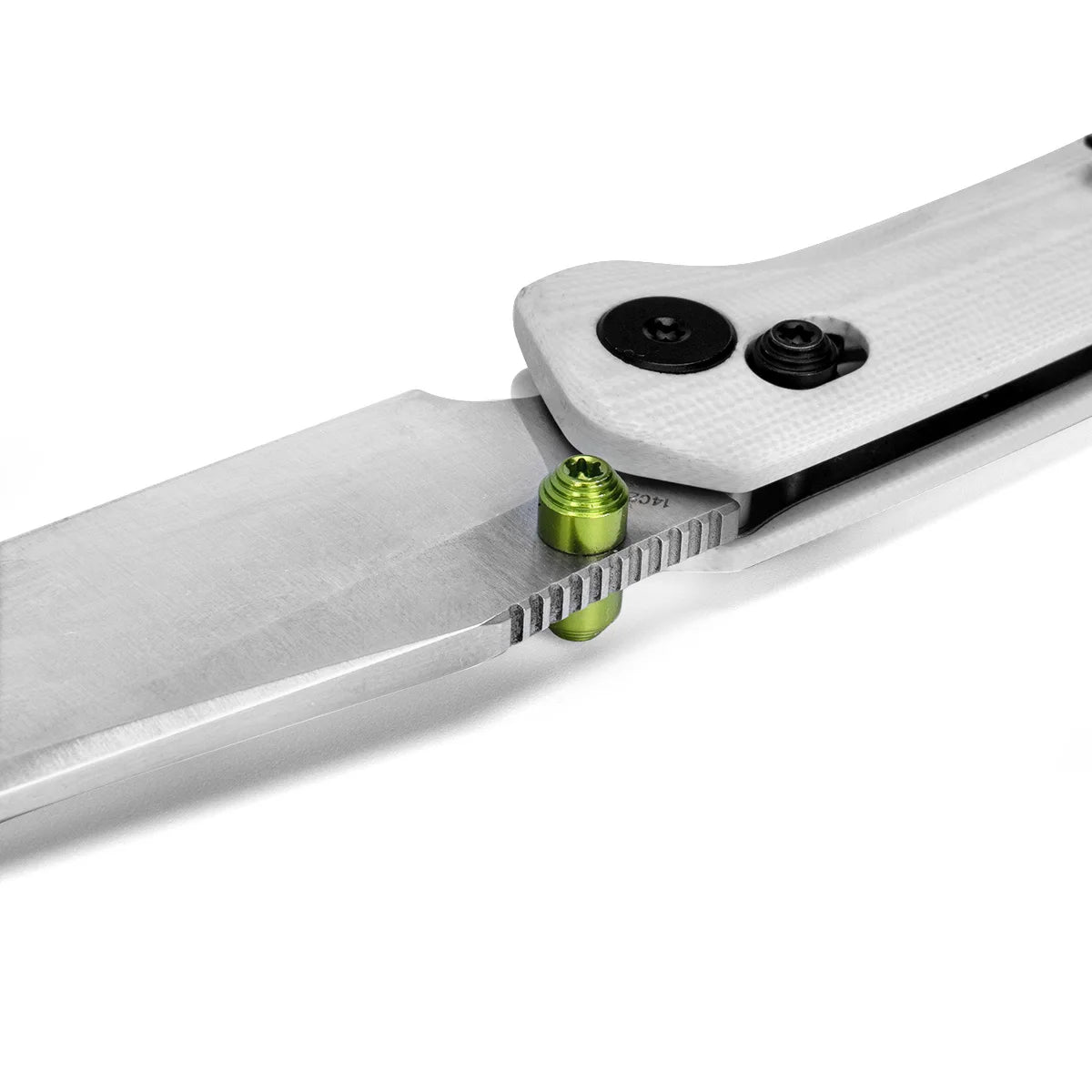 COOL KID Pocket Knife | Crossbar Lock | 3.35" 14C28N Blade | White G10 Handle | HX OUTDOORS ZD-122S