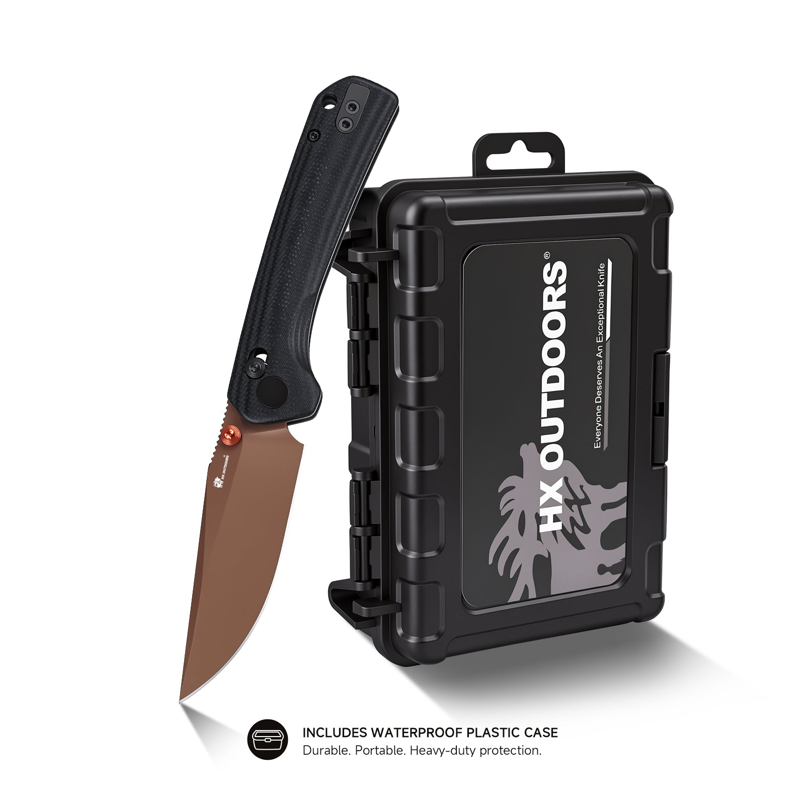 COOL KID Pocket Knife | Crossbar Lock | 3.35" 14C28N Blade | Black Linen Micarta Handle | HX OUTDOORS ZD-123BS