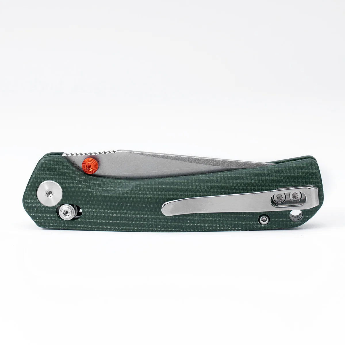 COOL KID Pocket Knife | Crossbar Lock | 3.35" 14C28N Blade | Green Micarta Handle | HX OUTDOORS ZD-123S