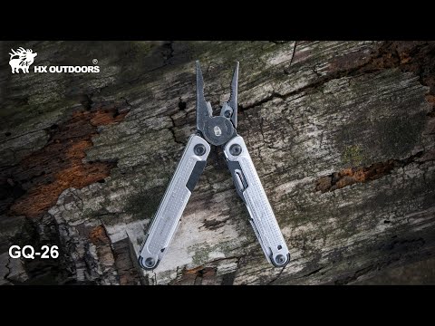 HX OUTDOORS HAWKX | Multi-tool | 6.3" Overall Length | 7Cr17 Blade | Silver 3Cr13 Handle | GQ-26