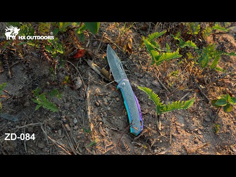 CHAMELEON Damascus Aluminum | Slip Joint Pocket Knife