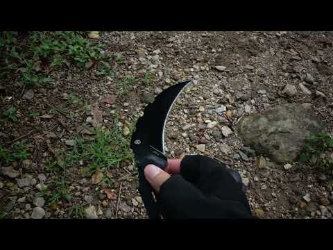 HX OUTDOORS SHADOWFANG CLAW | Fixed Blade | 4.7" DC53 Blade | Black G10 Handle | D-317