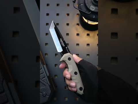 HX OUTDOORS SNIPERS | Fixed Blade | 3.86" 7Cr17 Blade | Brown G10 Handle | D-183
