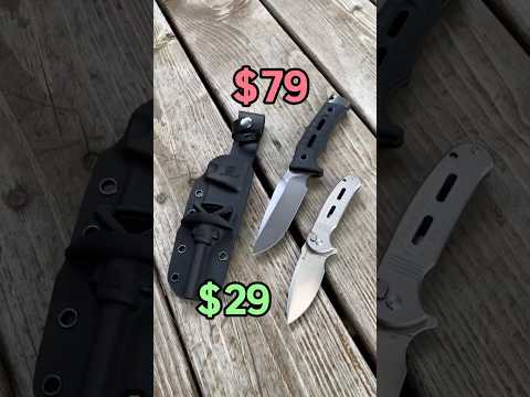 HX OUTDOORS ROCK SAPPHIRE | Pocket Knife | Button Lock | 2.4" D2 Blade | Silver Titanium Handle | ZD-114S