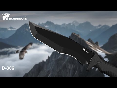 FALCON D2 Machete | Black G10 Outdoor Camping Knife – HX OUTDOORS