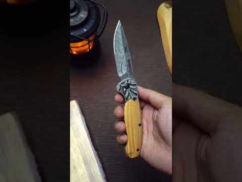 HX OUTDOORS GRIFFIN | Navaja de bolsillo | Junta deslizante | Hoja de 8 cm 5Cr15 | Mango de madera de olivo | ZD-057