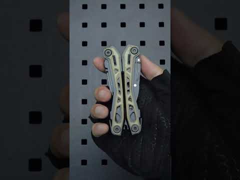 HX OUTDOORS PALADINX | Outil multifonction | Longueur totale : 10,5 cm | Lame 3Cr13 | Manche ABS kaki | GQ-27